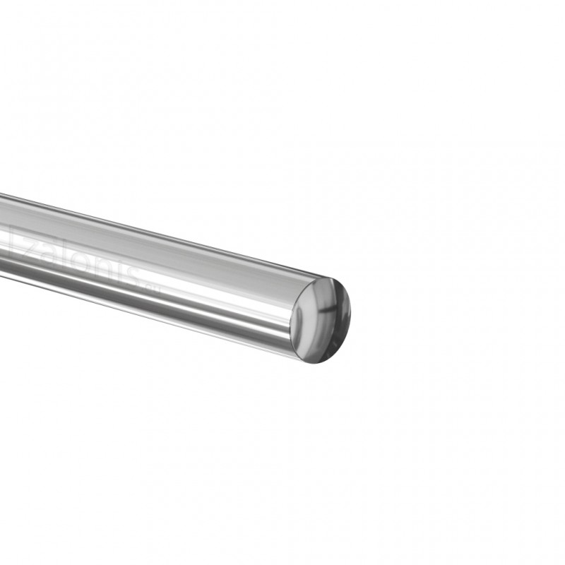 PIPE END CAP D.25 / CHROME ROUND WARDROBE TUBES